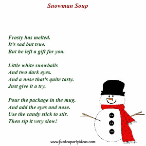 snowman poems