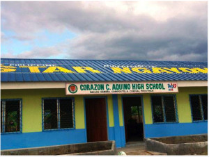 Brand decks out Filipino school in corporate colours with logo ...
