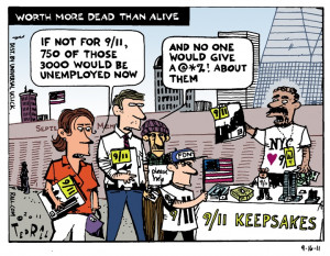 ... by Ted Rall; dated 2011-09-16; Source and courtesy - rall.com