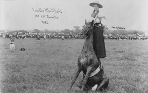 Legendary Cowgirl Lucille Mulhall - The First Cowgirl
