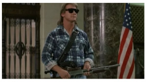 ... - The Rock (Hercules) is still no match for Roddy Piper (They Live