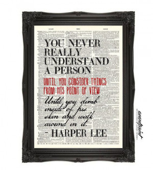 Harper Lee To Kill a Mockingbird Quote Print on by AvantPrint, $8.00