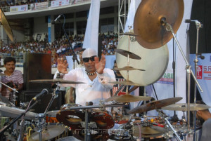 Drums Sivamani at Tollywood Cricket League Match Stills Gallery View