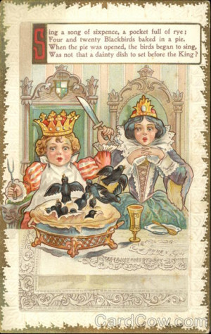 King And Queen With A Blackbird Pie Phrases & Sayings