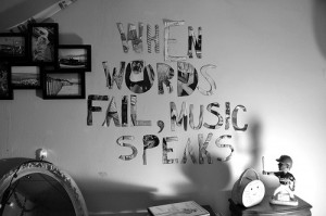 Quotes To Put On Your Wall Tumblr music quote room text