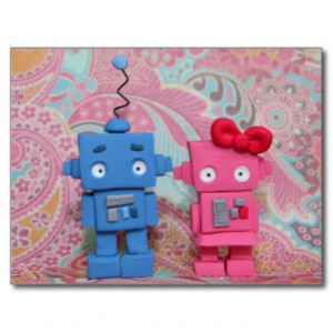 Love Robot Valentine Cards & More