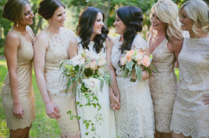 savannah wedding, georgia, neutral bridesmaids dresses, florals ...