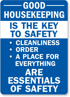 cleanliness order signs