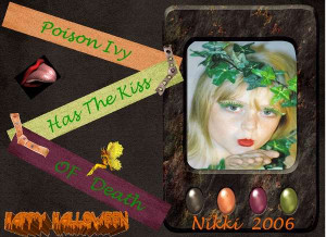 Poison Ivy has the kiss of Death