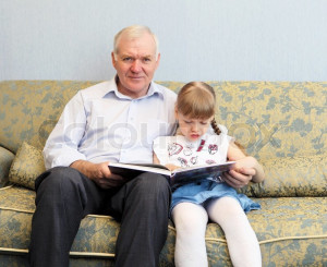 Grandmother Grandfather And Grandson Stock Photo Sergey Nivens