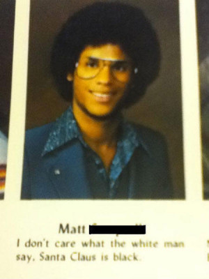 funny senior yearbook quotes black santa claus