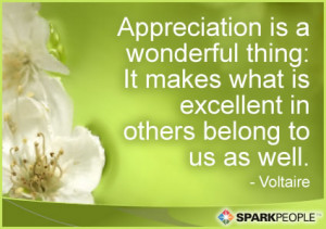 Motivational Quote - Appreciation is a wonderful thing: It makes what ...