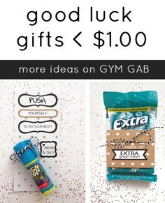 Good Luck gifts for Athletes - DIY for a dollar or less!