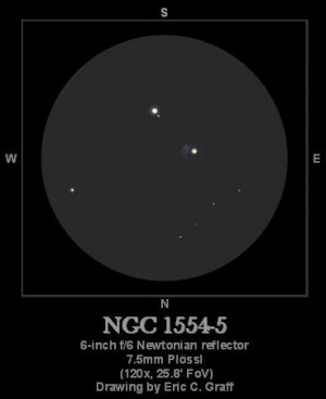 NGC 1554-5 (Hind's Variable Nebula)