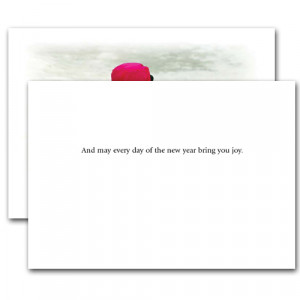 ... new years card quote: And may every day of the New Year bring you joy