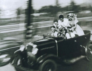 ... teens teenagers driving My Scans speeding 1949 Ralph Crane fast car