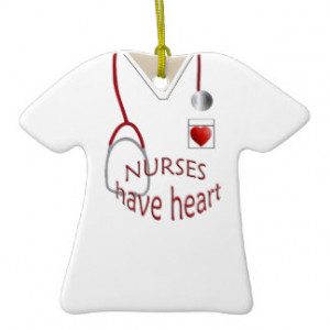 Nurse Scrubs Have Heart Christmas Christmas Ornaments