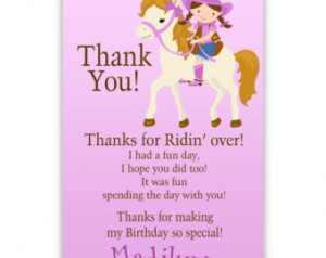 Purple Brunette Girl Western Cowgirl, Horse Pony Personalized Birthday ...