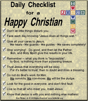 Daily guide for Christians|Your daily Christian checklist