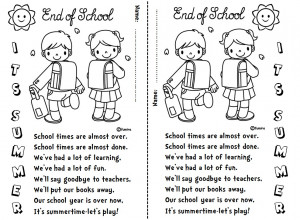 End Of School Year poem