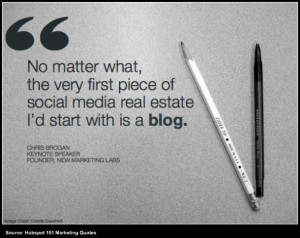 chris brogan quote about the importance of blogs