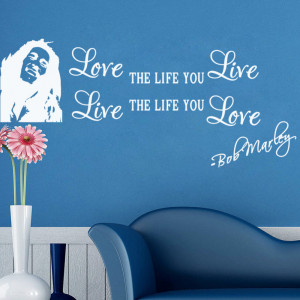 Product ID: 32276506035 Wholesale Bob Marley Quotes Vinyl Wall Decals ...
