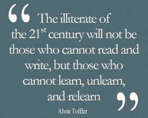Alvin Toffler – Learning