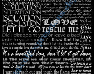 U2 Band Typography Song Lyric Art P rint 11 by 14 ((Ready to Ship ...