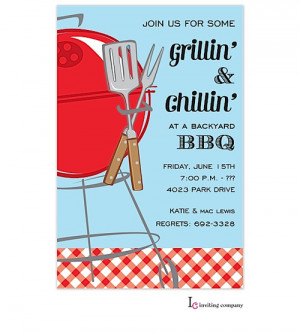 Barbecue BBQ Party Invitations