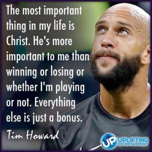 What USA World Cup soccer goalie Tim Howard said about Jesus Christ