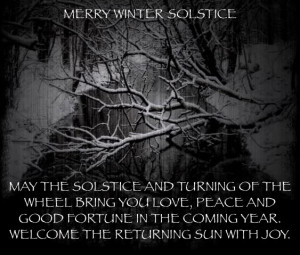 Well eight more days till the Winter Solstice, so here is a spell ...