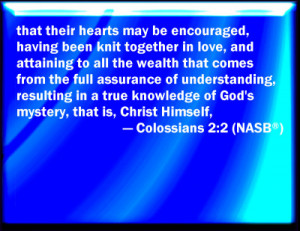 Colossians 2:2 Bible Verse Slides