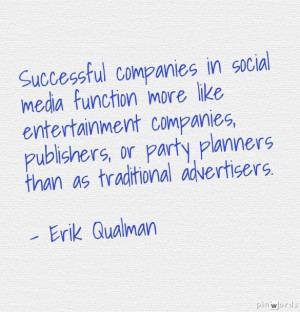 Erik Qualman on Companies Using Social Media Successfully