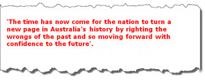 Kevin Rudd - Apology to the stolen generation