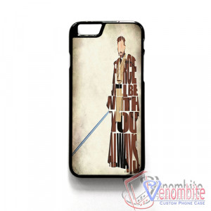 Star Wars Obi-Wan Kenobi Quotes iPhone 4/4s/5/5s/5c Case, iPhone 6/6 ...