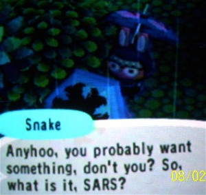 Snake is WEIRD. lol we didn't have to change this one either. he just ...