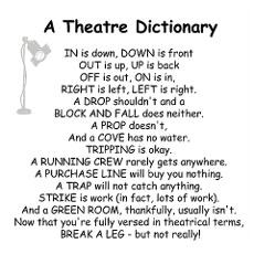Theatre Dictionary Poster