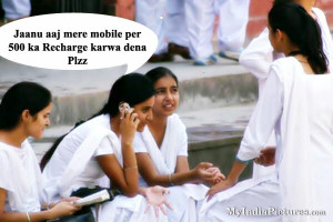Mobile Recharge Girls and Boys Funny Hindi India