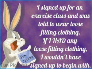 bugs bunny exercise class
