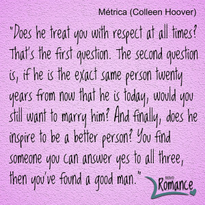 ... , então você encontrou um bom homem. (Slammed Collen Hoover