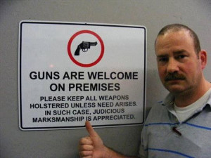 Have You Seen the ‘Guns Are Welcome’ Sign That’s Burning up the ...