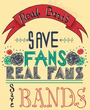 Michael Clifford “Real Bands Save Fans Real Bands”