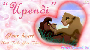 The Lion King Kovu & Kiara Love Wallpaper