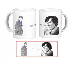 Sherlock Holmes Quote Gift Mug TV Series Cup Benedict Cumberbatch Xmas ...