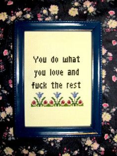 Framed Cross Stitch Little Miss Sunshine quote by viviconpassione, $20 ...
