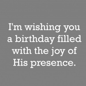 Religious Birthday Wish