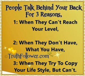 Talk Behind Backs Quotes /Sayings