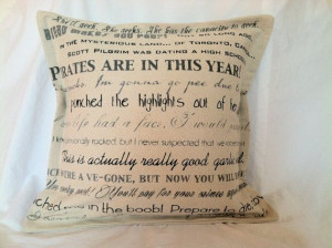 Scott Pilgrim vs. the World movie quote decorative pillow cover