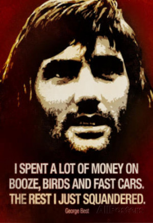 george best quote sports poster George Best Quotes