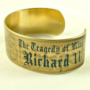 Shakespeare Quote Jewelry King Richard II Quote by JezebelCharms, $33 ...